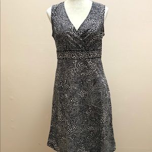 Black White Size 12 Croft Barrow Dress Pockets